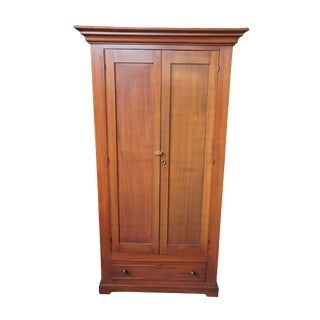 19th Century Victorian Walnut Armoire For Sale