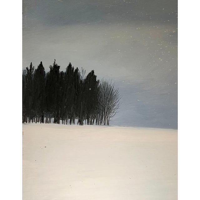 Claude Sauthier, Meadows & Forests in the Distance, Oil on Wood, 1970s For Sale - Image 7 of 14