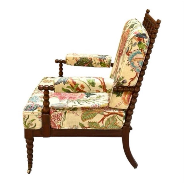 Victorian English Armchair in Brass, 1880 For Sale - Image 9 of 11