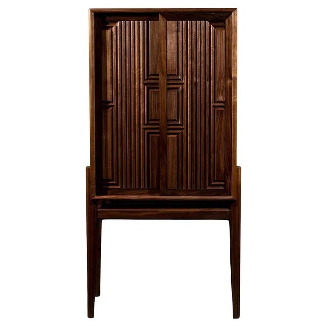 Walnut Carlito Cabinet by Atelier Blouberg For Sale - Image 9 of 9