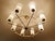 Large Vintage Italian Glass and Brass Chandelier, 1950s For Sale - Image 10 of 18