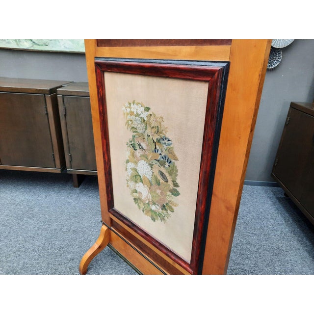 Antique Biedermeier Fire Screen, 1900s For Sale - Image 5 of 17