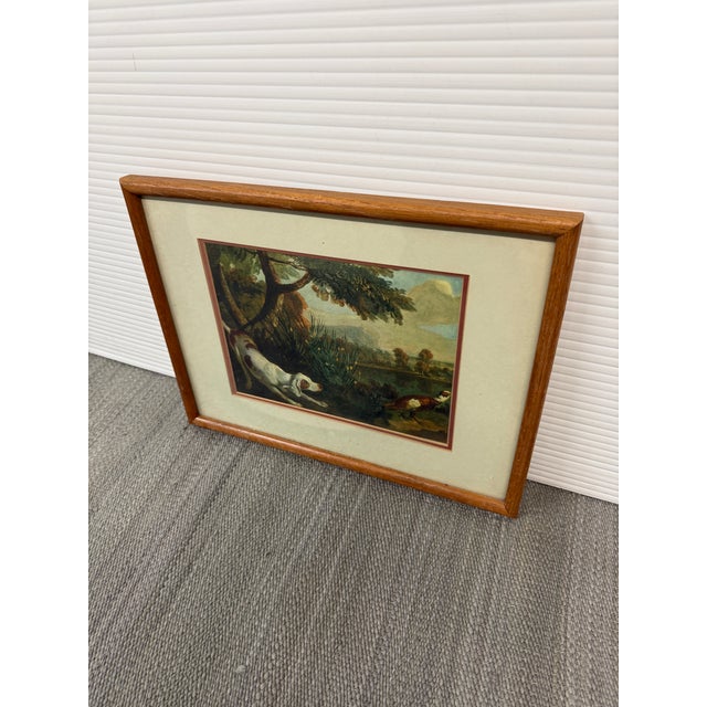 English Jp Oudry "Pointer and Partridge in a Landscape" Reproduction Print For Sale - Image 3 of 12