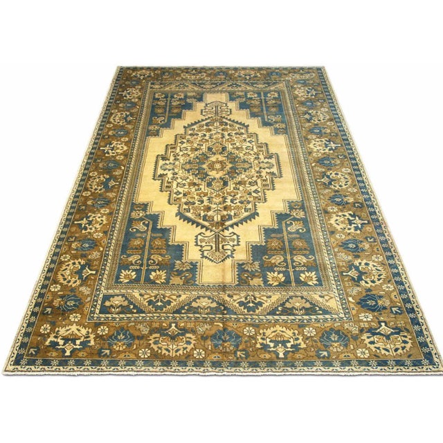 1960s 1960s Turkish Oushak Rug For Sale - Image 5 of 7