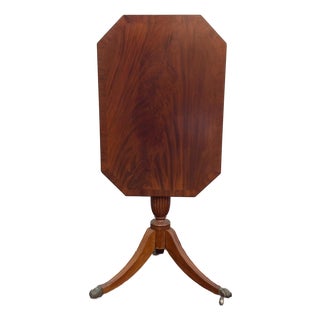 19th Century Antique Tilt Top Table For Sale