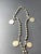 Antique rosary with 4 medallions, a cross measuring 5.5 x 4 cm, and weighing 35 grams