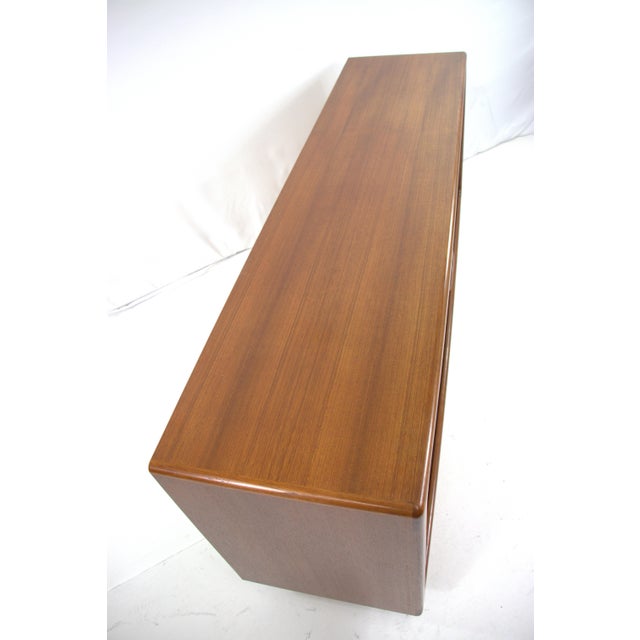 1960s Dyrlund Danish Mid Century Teak Tambour Door Credenza For Sale - Image 9 of 11
