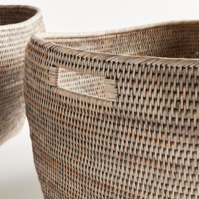 2020s Burma Rattan Family Baskets, Set Of 3 For Sale - Image 5 of 5