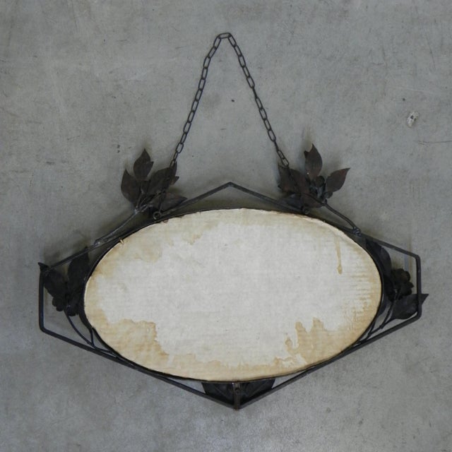 Art Deco Mirror with Steel Frame, 1930s For Sale - Image 14 of 16