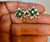2.5Ct Natural Zambian Emerald & 1.75 Ct Diamond & Rose cut Diamond Earring 18KG For Sale - Image 4 of 18