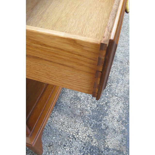 Wood Mid Century Modern Side End Tables Nightstands a Pair 6222 For Sale - Image 7 of 18