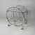 1970s Italian Modern Cart in Steel and Glass with Casters, 1970s For Sale - Image 5 of 15