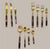 Mid Century Modern Flatware Set in Rosewood & Bronze-Teak Case, Thailand- 100 Pieces For Sale - Image 4 of 11
