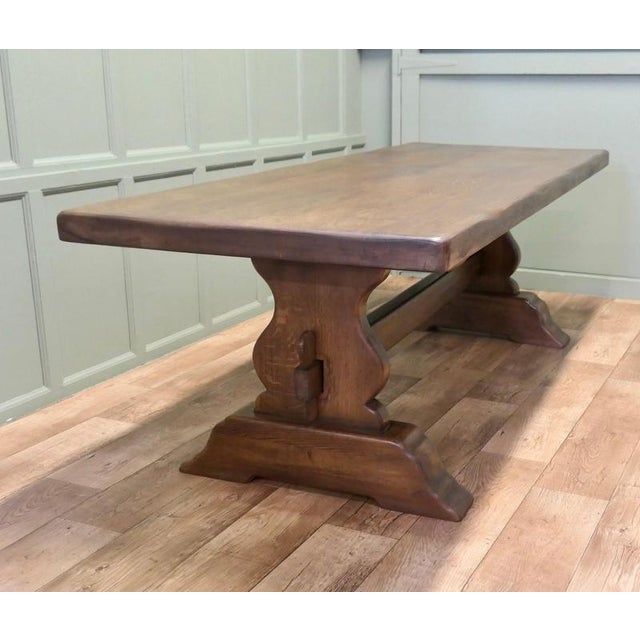 Large 19th Century French Oak Refectory Table For Sale - Image 4 of 7