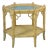 Single Faux Bamboo Hexagonal Side Table For Sale
