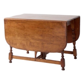 1940s American Chair Co Drop Leaf Gateleg Dining Table For Sale