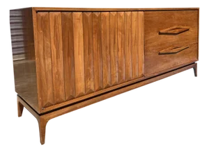 Vintage Mid Century Modern Sculpted Credenza or Dresser by Albert Parvin