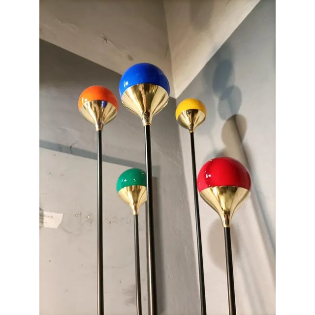 Stilnovo Iron, Brass & Marble Alberello Floor Lamp from Stilnovo For Sale - Image 4 of 18