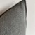 Custom linen blend accent pillow. Color: Ardolse A black/grey colored nubby textured style pillow with a stitched edge,...