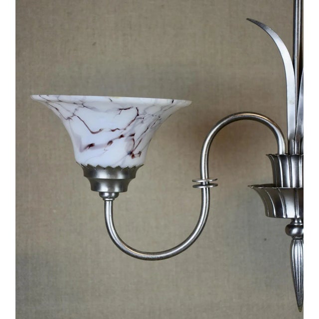 Pendant Lamps by Harald Notini for Böhlmarks, Sweden, 1930s, Set of 2 For Sale - Image 4 of 6