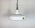Industrial white enamel factory pendant light Quad reflector made by Quadrangle Mfg. Co., Chicago Illinois in United...