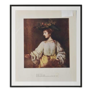 Rembrandt "Flora" (C. 1650) – Museum Art Print From the Metropolitan Museum of Art Reproduction For Sale