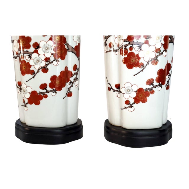 Lamp Pair Flowers Restored For Sale - Image 12 of 16