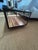 Industrial Custom Made Metal and Chicken Wire Glass Coffee Table on Casters For Sale - Image 9 of 10