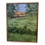 Framed Original Painting of Weathered Barn in Lush Green Rural Landscape 11” X 14” Stretched Canvas, Signed by Artist and Great for Cottage Core Decor For Sale