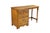American Vintage Early American Colonial Style Solid Maple Country Kneehole Desk 44" For Sale - Image 3 of 18