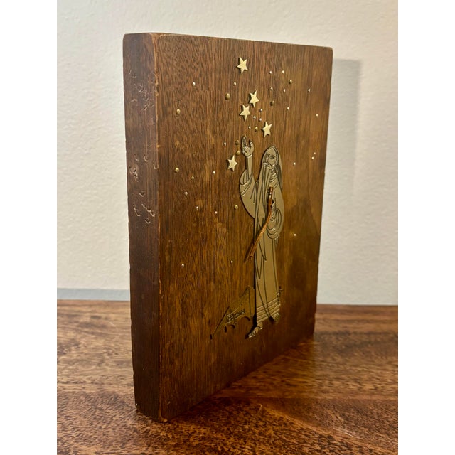 A striking mid-century modern religious wall plaque by Emaus Talleres Monasticos of Cuernavaca, Mexico, depicting the...