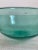 Contemporary Late 20th Century Tropical Turquoise Blown Crackled Glass Handmade Bowl For Sale - Image 3 of 10