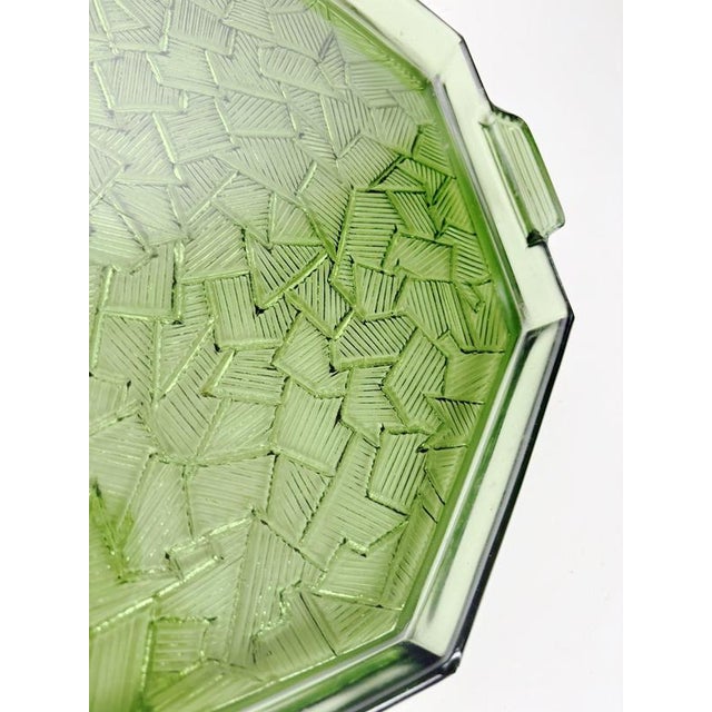 Art Deco Glass Tray, France, 1940s For Sale - Image 6 of 10