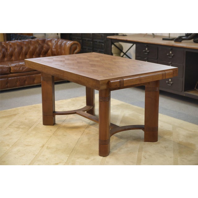 Walnut Dining Table, 1940s For Sale - Image 14 of 14