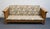 Flexsteel Quarter Sawn Oak Mission Style 82" Sofa W. Floral Upholstered Cushions For Sale - Image 9 of 10