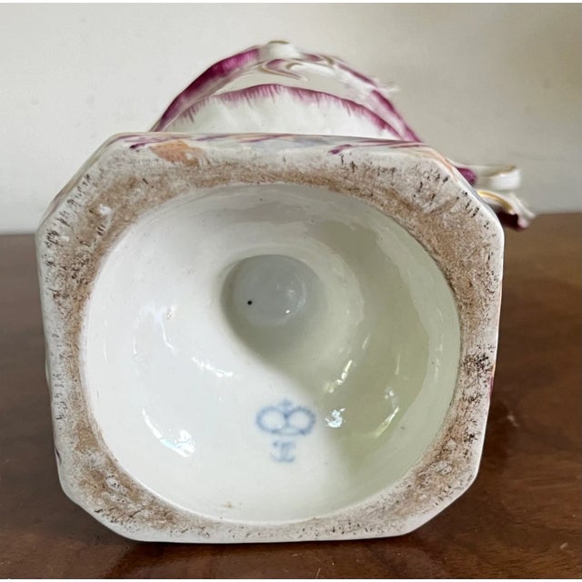 Antique 18th Century German Rococo Ludwigsburg Porcelain Puce Urn Vase For Sale - Image 12 of 12