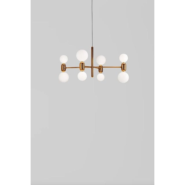 Aballs 4 Golden Suspension Lamp by Jaime Hayon for Parachilna For Sale - Image 4 of 12