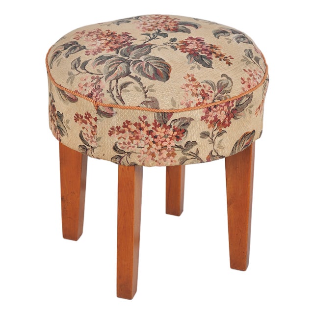 Art Deco Beech Stool, Czech, 1930s For Sale