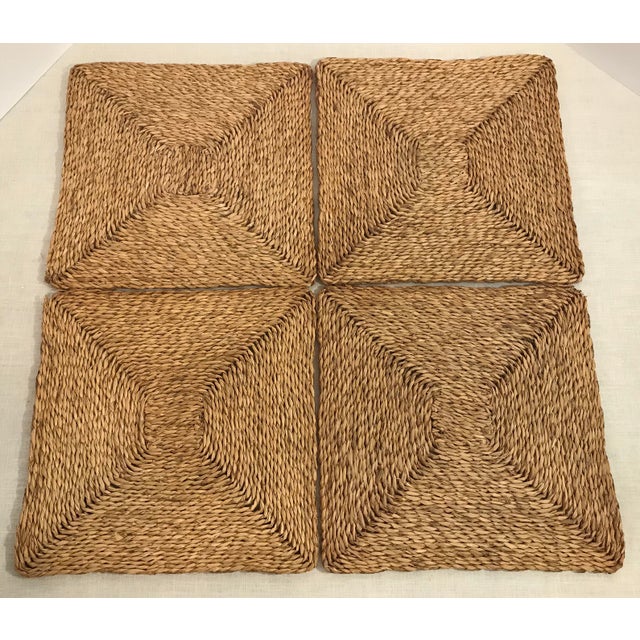 Vintage Woven Straw Placemats Set of 4 Chairish