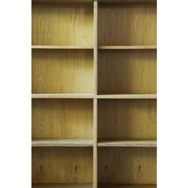 Brutalist Vintage Danish Oak Bookcase with Sculptural Legs, 1960s For Sale - Image 3 of 18
