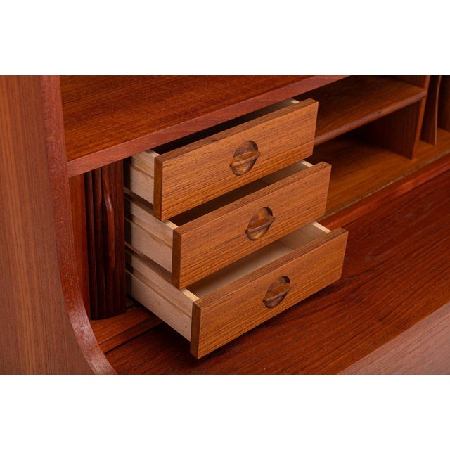 Danish Teak Bookcase by Johannes Sorth for Nexø, 1960s For Sale - Image 12 of 13