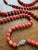 1970s Genuine Red Coral Necklaces, Hand-Knotted Strands in Natural Coloration, a Pair For Sale - Image 5 of 15