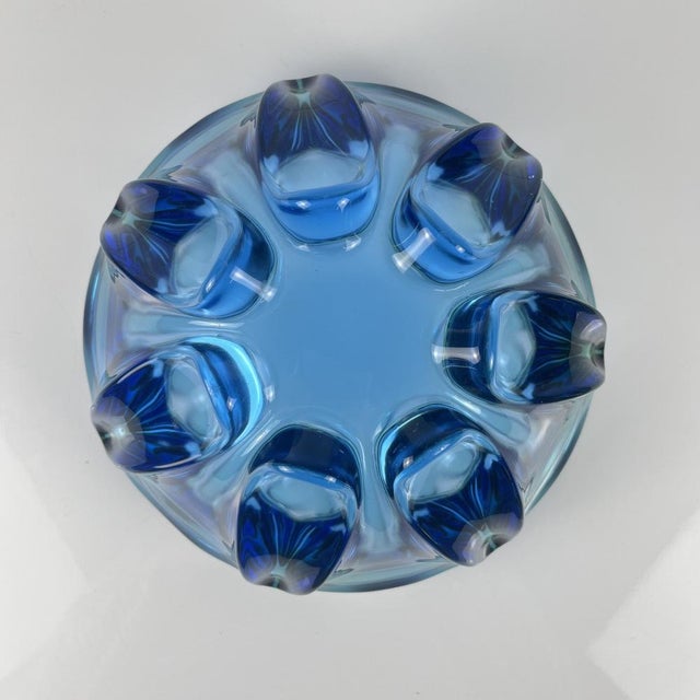 1970s Large Vintage Murano Glass Bowl, 1960 For Sale - Image 5 of 10