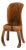 Organic Wabi Sabi Sculptural Walnut Side Chair from Pierre Decorse For Sale