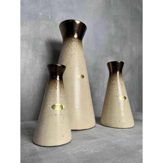 Vases from Otto Keramik, Set of 3 For Sale - Image 4 of 8