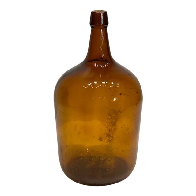 Vintage Dark Amber Demi John Jug #351 For Sale