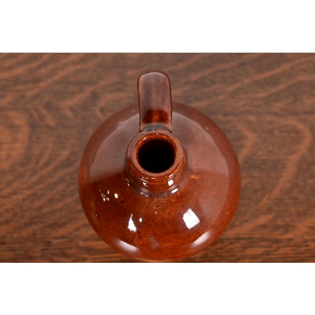 Roycroft Pottery Antique Arts & Crafts Glazed Ceramic Jug, Circa 1920s For Sale In South Bend - Image 6 of 13
