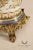 Hand Painted Porcelain Decorative Vase with Gilded Metal Base and Cap For Sale - Image 14 of 17
