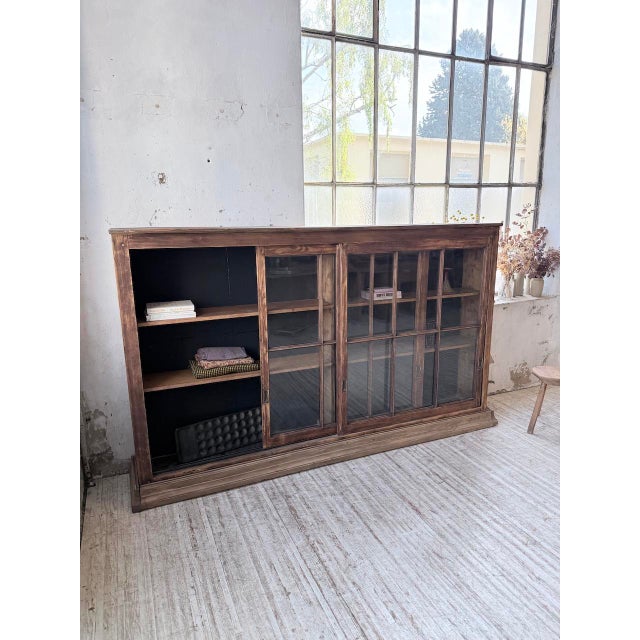 Workshop Cabinet with Glass Doors, 1950s For Sale - Image 13 of 18