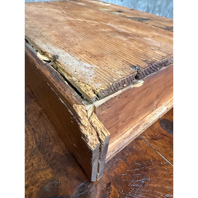 17th/18th C Italian Tuscan Walnut Trestle Table Drawer Primitive Antique For Sale - Image 12 of 16